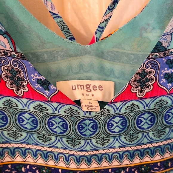 Umgee Dress with Lace underlay Hem - Picture 14 of 15